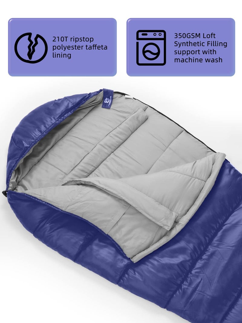 Bessport Mummy Sleeping Bag | 15-45 â„‰ Extreme 3-4 Season Sleeping Bag for Adults Cold Weatherâ€“ Warm and Washable, for Hiking Traveling & Outdoor Activities - Image 4